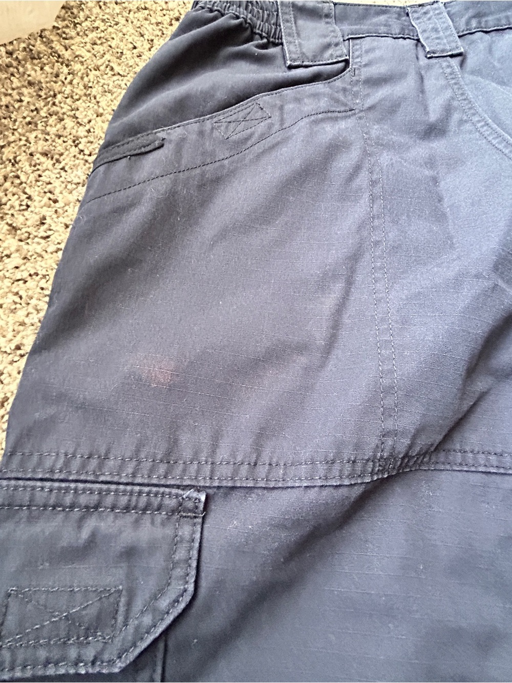 5.11 Tactical Navy Cargo Pants - Utility Pocket Workwear - Picture 5 of 7